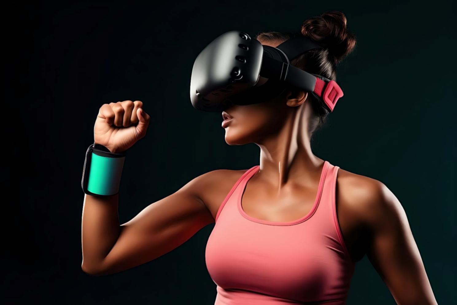 Estudiante trabajando con equipo VR en proyecto real